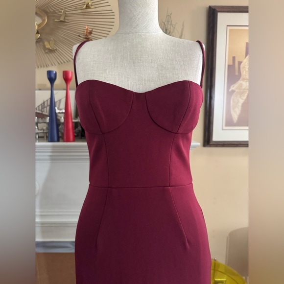 Katie May Yasmin Gown in Wine Bordeaux size S - Picture 4 of 16
